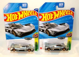 HOT WHEELS CADILLAC PROJECT GTP HYPERCAR ZAMAC Lot of 2 Exotics #1/5 ea MoC - Picture 1 of 4