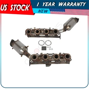 Exhaust Manifold with Catalytic Converter Assembly Pair for Toyota Lexus 4.7L V8 - Bild 1 von 9