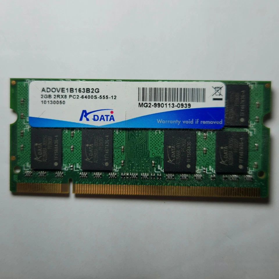 ADATA 2GB DDR2 800MHz PC2-6400S SO-DIMM Laptop Notebook Memory RAM - Image 1 of 1
