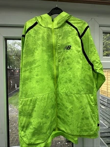 New Balance Mens Waterproof Impact All Terrain Jacket Hi-Viz Size XL Pixel Green - Picture 1 of 17