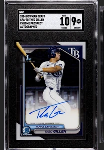 2024 Bowman Chrome Theo Gillen Prospect Autograph SGC 9 - Picture 1 of 2