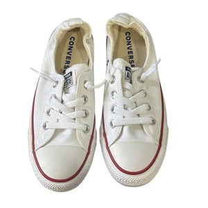 Converse Chuck Taylor All Star 537084F Women’s White Low Top Sneakers Size 8 - Picture 1 of 5