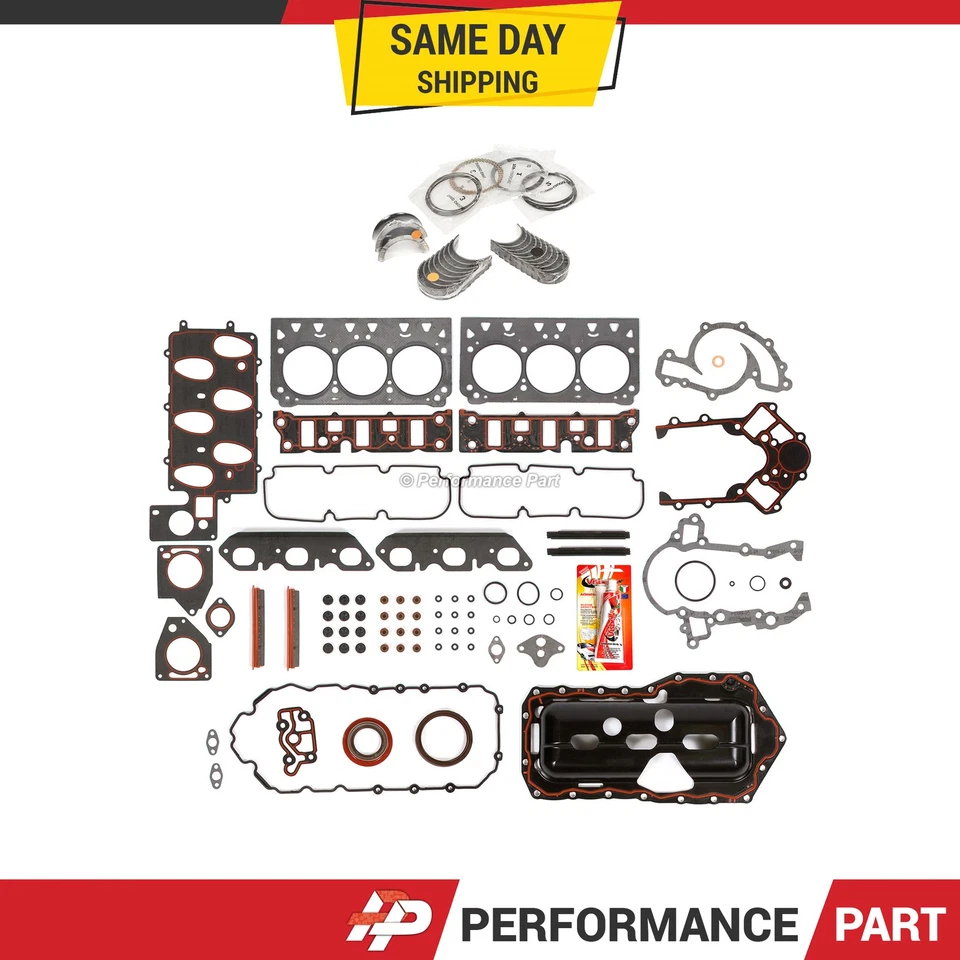 Juego completo de juntas rodamientos anillos aptos para Pontiac Chevrolet 96-02 3,8 L OHV Foto 1 de 4