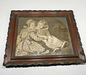 Vintage Cornelis de Vos The Foster Sisters Two Daughters Lithograph Print Framed - Picture 1 of 11