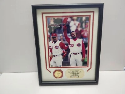 KEN GRIFFEY JR DÍA DE APERTURA 2000 MARCO FOTO 0 MONEDA SUPERPUESTA ORO 24KT LIMITADA/500 RARA Foto 1 de 4