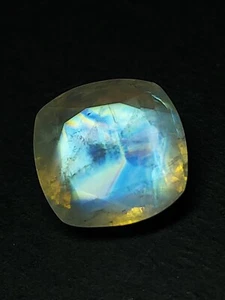 Faceted rainbow moonstone gemstone - loose natural feldspar mineral 14.15 CTS - Bild 1 von 10