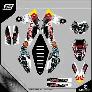 KIT Grafiche adesive Per Husqvarna WR 250 300 07 08 09 10 11 12 13 - Picture 1 of 1
