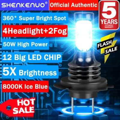 Lâmpadas de neblina combo de farol de LED 8000K HKL para BMW 328i 325xi 330xi 2002-2006 - Imagem 1 de 4