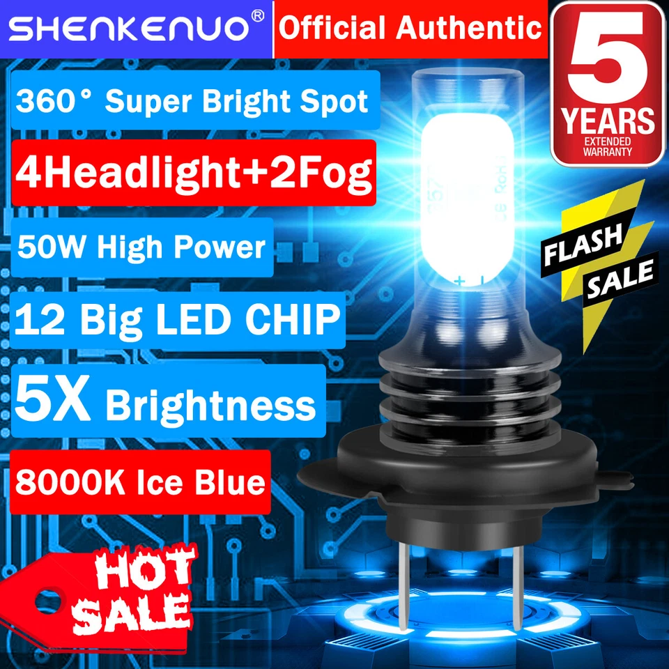 Комбинированные светодиодные противотуманные фары для BMW 328i 325xi 330xi 2002-2006 годов выпуска 8000K HKL - Изображение 1 из 4