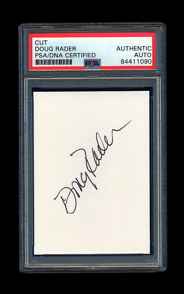 DOUG RADER SIGNED MINT CUT PSA/DNA AUTOGRAPHED HOUSTON ASTROS 5 TIME GOLD GLOVE  - Image 1 of 1