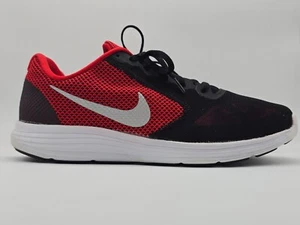Nike Mens Revolution 3 Black/Red Running Shoes (819300-600), Size 11.5 - Picture 1 of 8