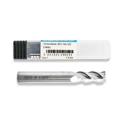 Presto End Mill 3 Flute For Aluminum Solid Carbide 1MM - 10MM From RDGTools - Image 1 of 4