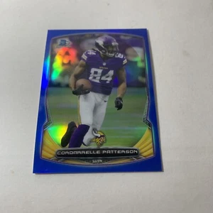 2014 Bowman Chrome Blue Refractor /199 Cordarrelle Patterson #75 - Picture 1 of 4