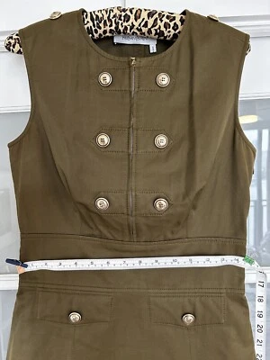 VESTIDO YVES SAINT LAURENT CAQUI talla 38 Hecho en FRANCIA Foto 1 de 4