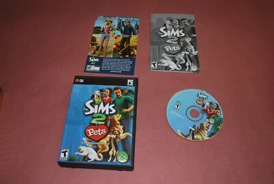 The Sims 2: Pets  PC CD-ROM, Expansion Pack w/ manual and key - Image 1 of 2
