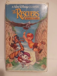 The Rescuers Down Under Walt Disney Classic VHS Tape 1991 Black Diamond Clamshel - Picture 1 of 4