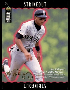 1996 Collector's Choice You Make the Play Gold Signature #34A Alex Rodriguez