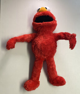 Sleep& Play Talking 22" Elmo Sings Snores Hugs -Arms & Mouth Move Sesame Street 