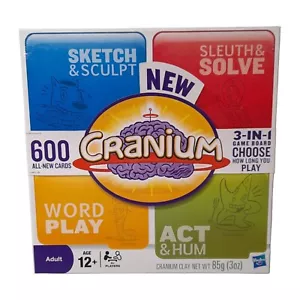 Juego de mesa Cranium - versión del Reino Unido. Juego de burlas cerebrales. Juego de pensamiento. Juego 3 en 1. - Imagen 1 de 4