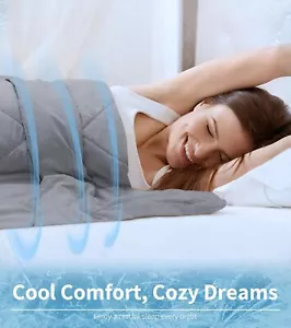 Large Cooling Comforter, Breathable and Lightweight, Woven 90 “x90” - Picture 1 of 8