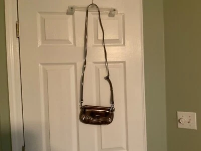 Nine & Co. Pewter Polyurethane Small Crossbody-Removable Strap, Clutch Purse - Image 1 of 4