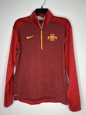 Nike Iowa State Cyclones Mens Small Nike DriFIT Pullover 1/4 Zip Red Football