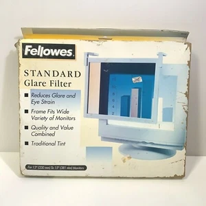 VINTAGE Fellowes Standard Glare Filter For 13" to 15" Computer Monitors: SEALED - Picture 1 of 4