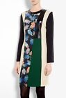 RAOUL Panelled Eclectic Dress Leather Silk US Size 6 NWT