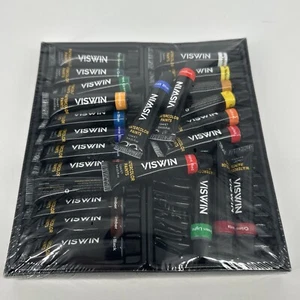 Viswin Acquerello Pittura Set 24 Colori NUOVO Sigillato 0,4 US Fl Oz - Foto 1 di 3