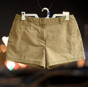 Pantalones cortos informales chinos Isaac Mizrahi para mujer talla 14 verde oliva - Imagen 1 de 14