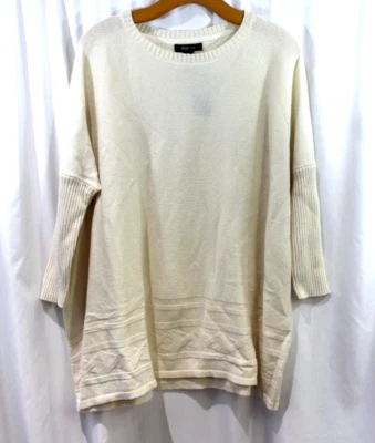 Nuevo con etiquetas Suéter Style & Co Mujer Cálido Marfil Mezcla Algodón L Foto 1 de 4