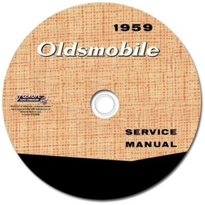 1959 Olds 88 Y 98 Reparación Tienda Manual On Cd-Rom 59 Oldsmobile Servicio - Imagen 1 de 2