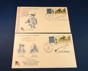 2 Covers: STAMPCO '79 Poughkeepsie NY - Sullivan / Clinton Expedition vs Iroquis - Picture 1 of 10