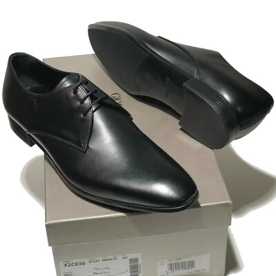 Giorgio Armani ITALIA Negro 7 40 Cuero Formal Vestido Oxford Para Hombre Zapatos Esmoquin Foto 1 de 4