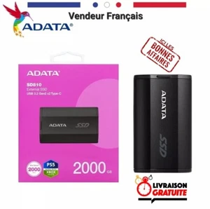Disque dur externe SSD ADATA 3.2 Grand capacité 1to/2to/4to Mini SSD Portable - Photo 1/16