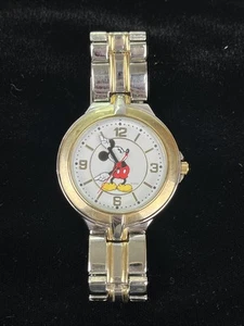 Disney Mickey Mouse 2 Tone Silver And Gold Watch - Picture 1 of 9