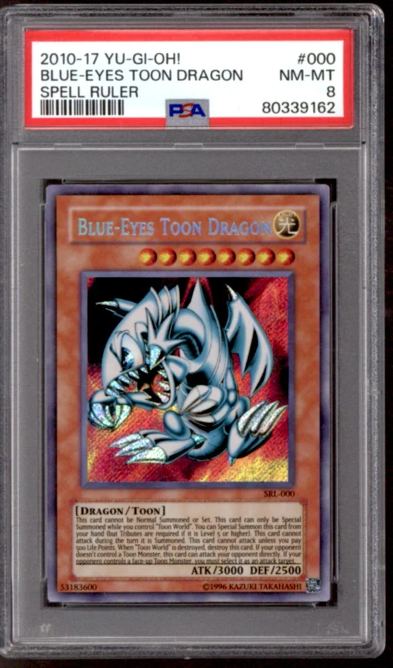 Yu-Gi-Oh Spell Ruler Blue-Eyes Toon Dragon SPL-000 PSA 8 YuGiOh - Image 1 of 1