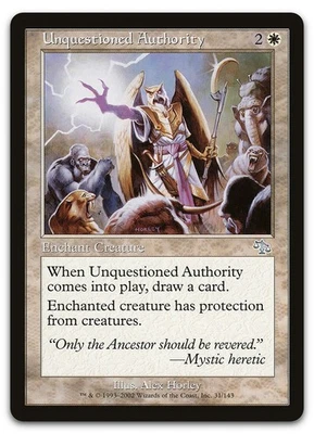 Unquestioned Authority #31 (LP) Judgment JUD Magic MTG - Image 1 of 2