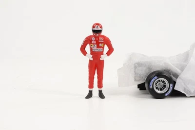 1:18 Cartrix Figurina Lauda Ferrari 1977 Formula 1 F1 Resina Diorama 10 cm - Immagine 1 di 4