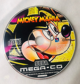 Video Game Mickey Mania Disc Only Sega Mega CD