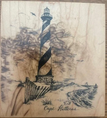 1999 PSX K-2774 Rubber Stamp Cape Hatteras Lighthouse   Foto 1 de 2