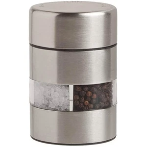 Olde Thompson Stainless Steel Pepper Salt Mill 2-in-1 Combo-5080-00, 4-inch, - Picture 1 of 6