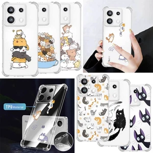 Clear TPU Phone Case Cats Shockproof Cover For Xiaomi Redmi Note 14 13 12 11 Pro - Picture 1 of 57