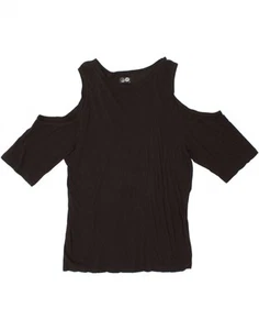 CHEAP MONDAY Womens Blouse Top UK 6 XS Black Cotton CQ97 - Picture 1 of 3