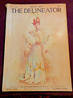 3/ 1905 The Delineator Magazine L Frank Baum Animal Fairy Tales Part 3 Zona Gale Foto 1 de 4