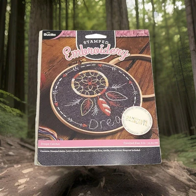 Bucilla Embroidery Kit 6'' Round Dream Catcher Inspired by Handmade Charlotte - Image 1 of 4