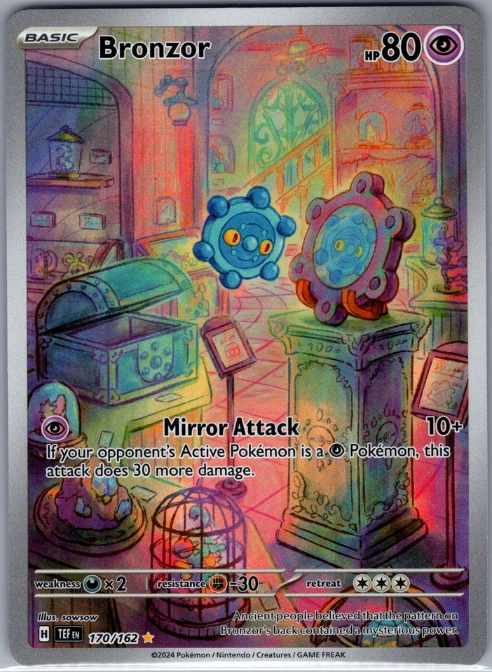 Bronzor 170/162 SV05: Temporal Forces - Pokemon Card - NM - Image 1 of 2