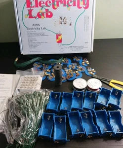 Electricity Lab Kit Classroom or Homeschool 1993 Vintage AIMS Parts or Repair - Picture 1 of 21