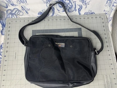 Bolso Deportivo Polo Ralph Lauren De Colección Concierto Malla Negra Bandolera Cartera de Hombro Foto 1 de 4