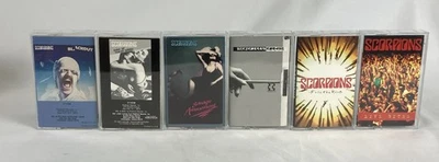 SCORPIONS Cassette Tape Lot x6 Crazy World Blackout Sting Live Bites Savage Heat - Image 1 of 4
